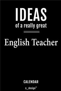 Calendar for English Teachers / English Teacher