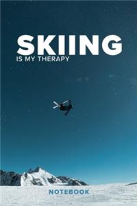 Skiing Is My Therapy Notebook