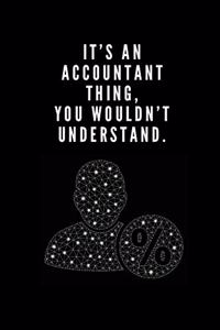 Funny Tax Accountant CPA Blank College Ruled Line Paper