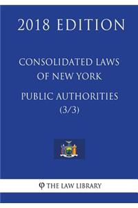 Consolidated Laws of New York - Public Authorities (3/3) (2018 Edition)