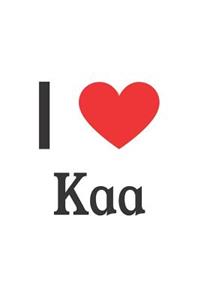 I Love Kaa: Kaa Designer Notebook