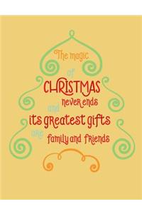 Magic of Christmas Never Ends and the Greatest Gifts are Family and Friends