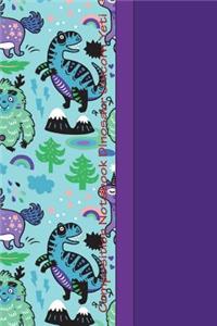 Composition Notebook Dinosaur Unicorn Yeti