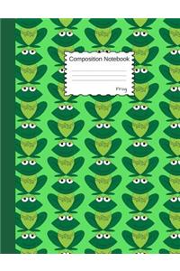 Frog Composition Notebook