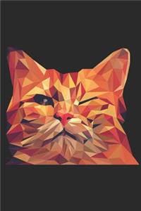 Polygon Cat Journal with Prompts for Kids