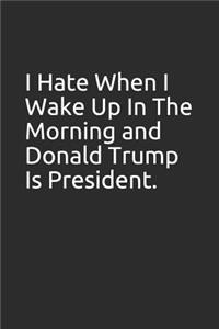 I Hate When I Wake Up in the Morning and Donald Trump Is President.