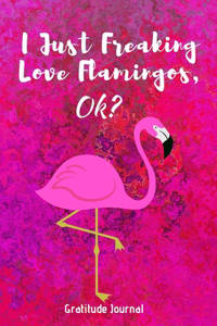 I Just Freaking Love Flamingos, OK? Gratitude Journal