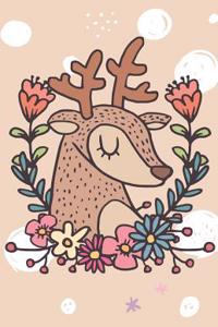 Journal Notebook For Animal Lovers - Winter Deer