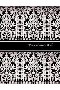 Remembrance Book: Memory Funeral Guest Book, Memorial Guest Book, Condolence Book, for Funerals or Wake, Memorial Service Guest Book,8.5x11 Inch,108 page, Soft Glossy