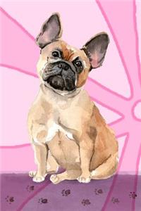 Journal Notebook For Dog Lovers, French Bulldog Sitting Pretty 3