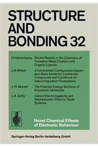 Novel Chemical Effects of Electronic Behaviour