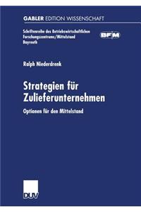 Strategien für Zulieferunternehmen