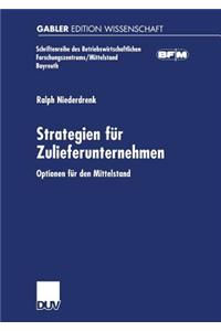 Strategien Für Zulieferunternehmen