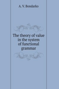 The theory of value in the system of functional grammar