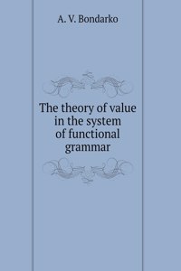 The theory of value in the system of functional grammar