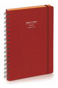Nava 2016 Diary Weekly Medium Red