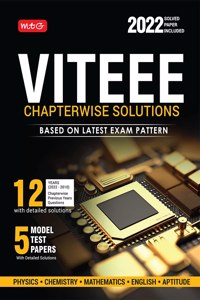 MTG VITEEE Chapterwise Previous Years Solved Papers With Detailed Solutions Physics, Chemistry, Mathematics, English & Quantitative Aptitude PYQ Books For 2023 Exam