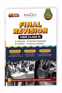 Educart CBSE Class 10 Final Revision Book Term 2 For Maths Standard + Science + SST + English 2022 (including Sample papers)
