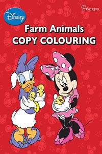 Disney Mickey and Friends Farm Animals Copy Colouring