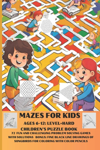 Mazes for Kids Ages 6-12