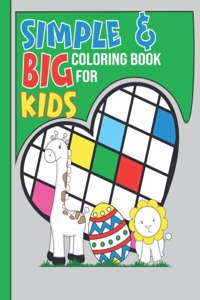 Simple & Big Toddler Coloring Book