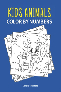 Kids Animals Color By Numbers