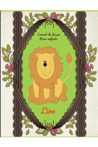 Carnet de dessin pour enfants Lion