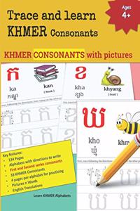 Trace and learn Khmer Consonants