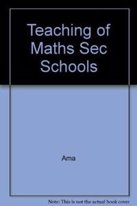 Teaching of Maths Sec Schools