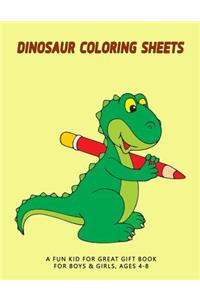 Dinosaur Coloring Sheets