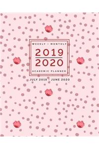 2019 - 2020 Weekly + Monthly Academic Planner July 2019 - June 2020