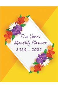 Five Year Monthly Planner