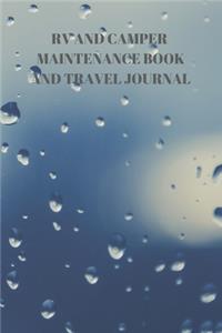 RV and Camper Maintenance Book and Travel Journal