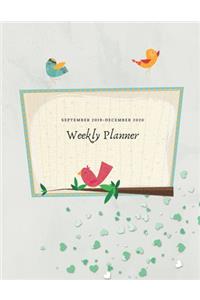 Weekly Planner September 2019 - December 2020