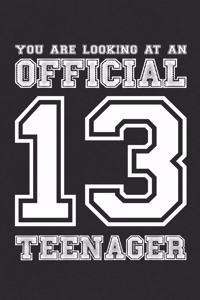 You Are Looking at an Official 13 Teenager