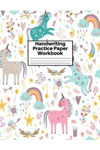Handwriting Practice Paper Workbook