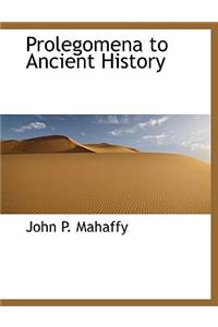 Prolegomena to Ancient History