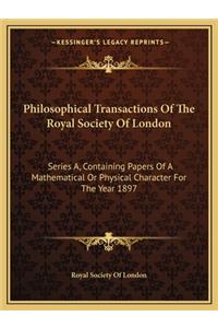 Philosophical Transactions of the Royal Society of London