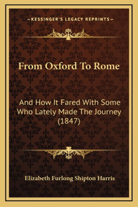 From Oxford to Rome