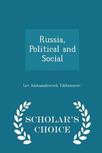 Russia, Political and Social - Scholar's Choice Edition