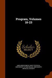 Program, Volumes 18-23
