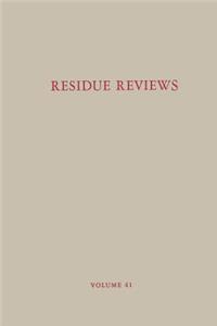 Residue Reviews / Rückstands-Berichte