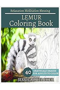 Lemur Coloring Book for Adults Relaxation Meditation Blessing