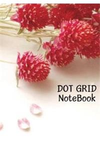 Soft Red Dot Grid Notebook