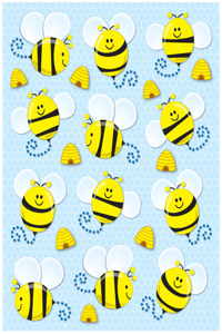 Bees Shape Stickers