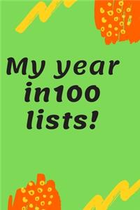 My year 100 lists