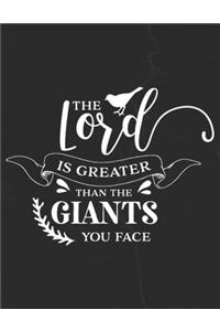 The Lord Is Greater Than The Giants You Face