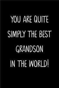 You Are Quite Simply The Best Grandson In The World!
