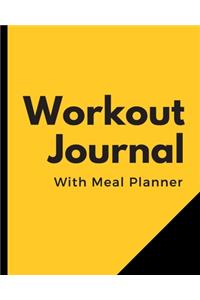 Workout Journal With Meal Planner