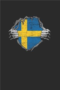 Sweden Flag In The Chest